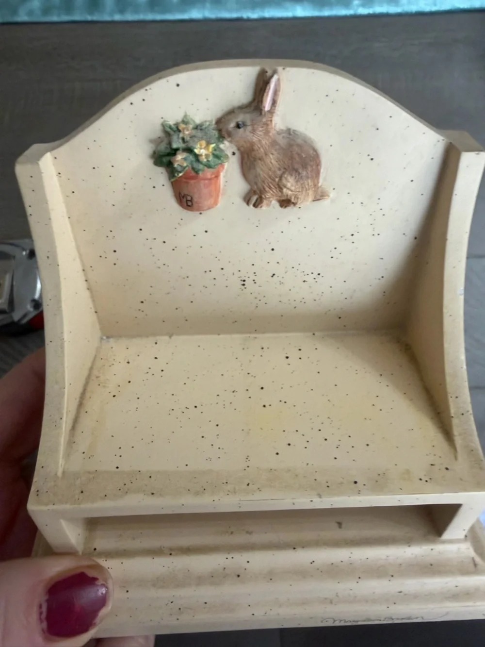 Marjolein Bastin Cream Bunny card holder